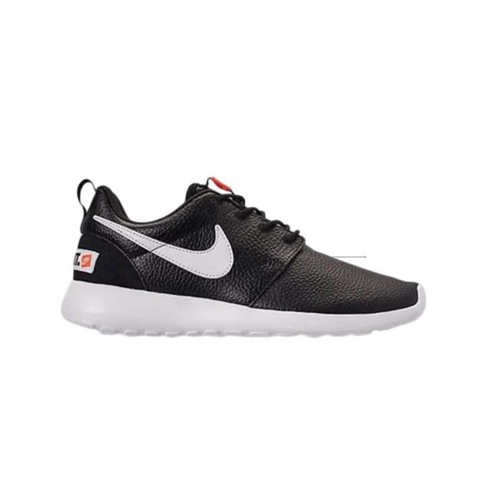 Nike Roshe One Premium Black Total Orange Athletic Shoes Sneakers Women's Size 8